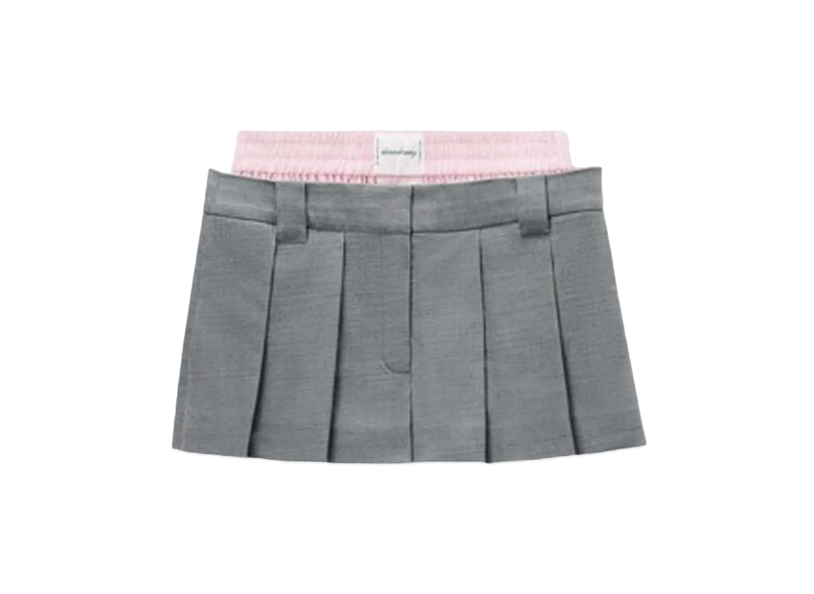 Alexander Wang Prestyle Boxer Skort "Light Heather Gray"