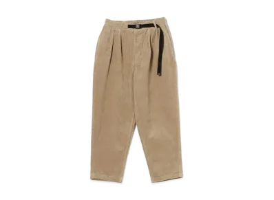 BEAMS Corduroy Baggy Tapered Easy Pants "Beige"