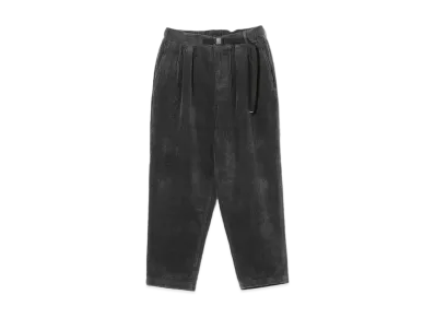BEAMS Corduroy Baggy Tapered Easy Pants "Charcoal Grey"