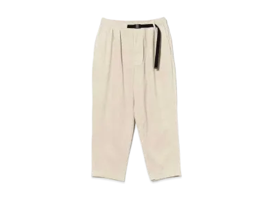 BEAMS Corduroy Baggy Tapered Easy Pants "Oyster"