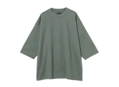 BEAMS Mercerized 3/4 Sleeve Crew Neck T-Shirt "Sage"