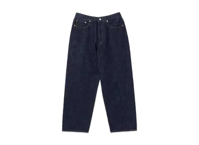 BEAMS Wide Fit Denim Pants "Fade Black"