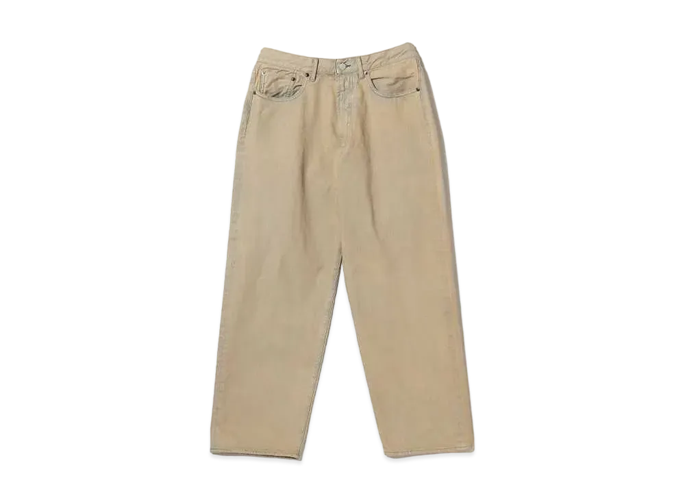 BEAMS Wide Fit Denim Pants "Beige"