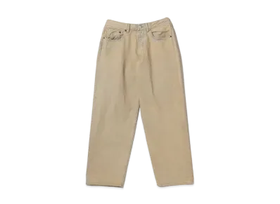 BEAMS Wide Fit Denim Pants "Beige"