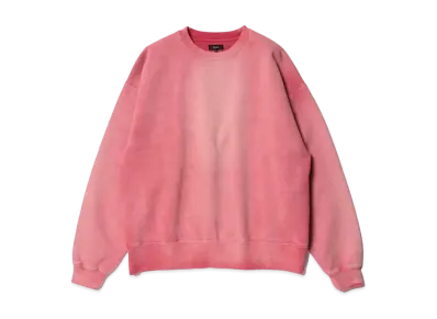 BEAMS Fade Sweat Crew Neck "Fade Red"
