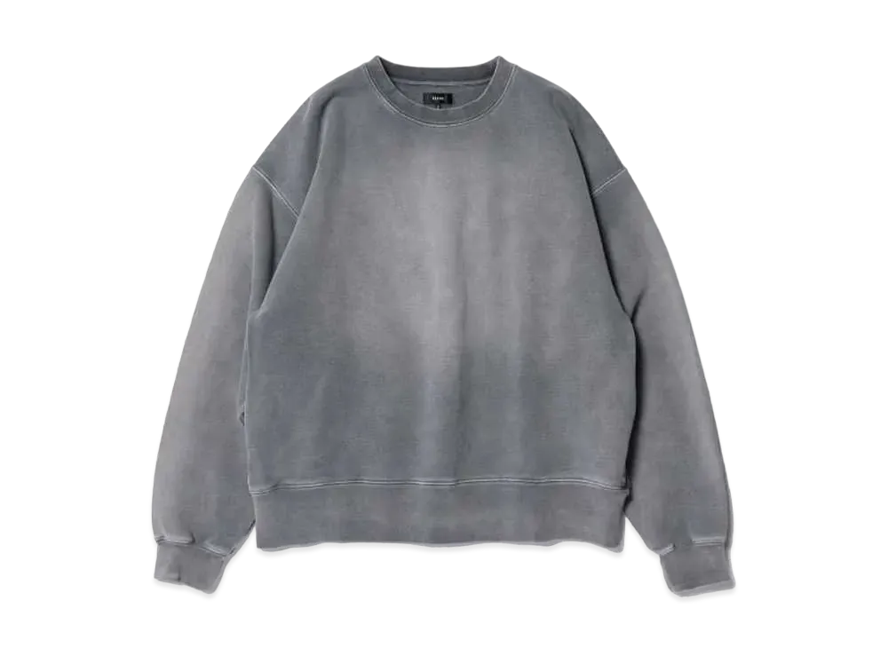 BEAMS Fade Sweat Crew Neck "Fade Blk"
