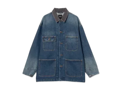 BEAMS Loose Denim Coverall Jacket "Indigo"