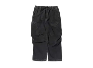 BEAMS Faded Denim Cargo Pants "Black"