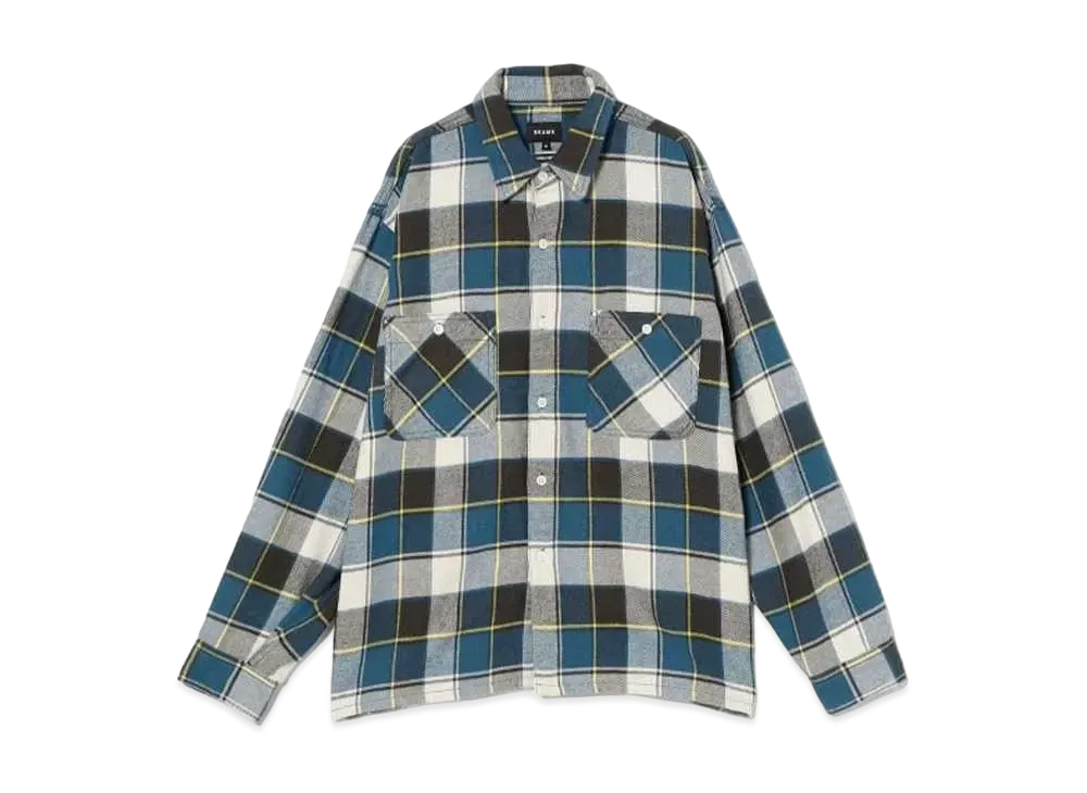BEAMS Jazznep Shirt "Navy"