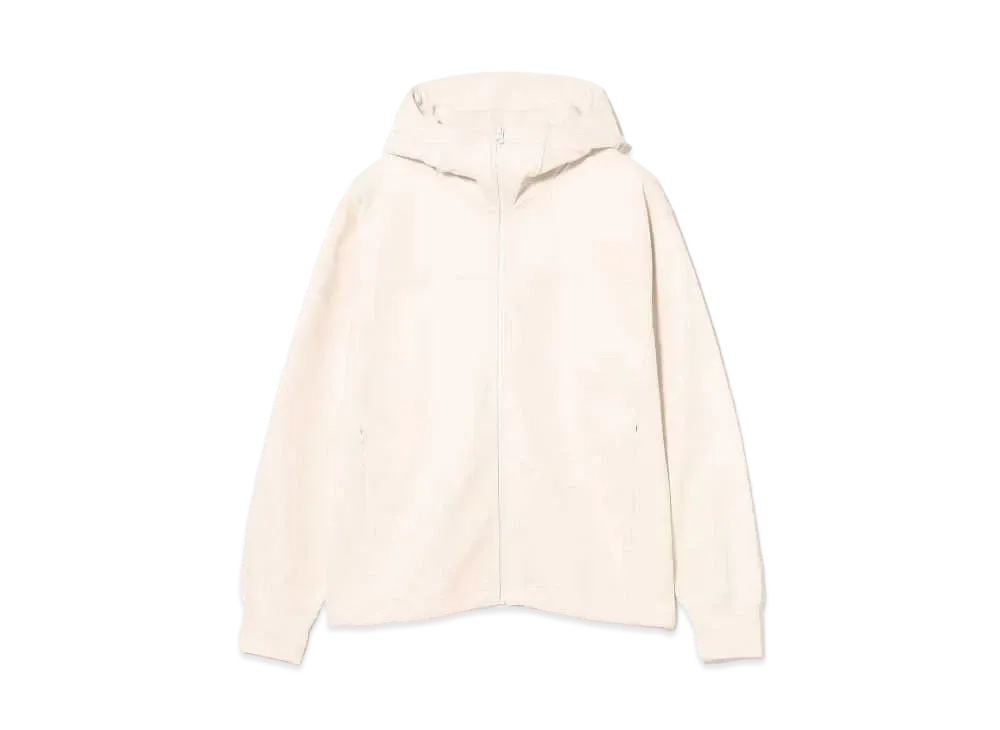 BEAMS Sweat Zip Up Hoodie "Ivory"