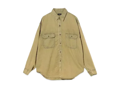 BEAMS Fade Work Shirt "Olive"