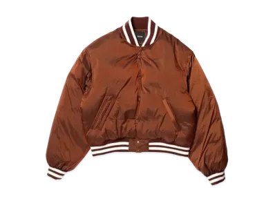 BEAMS Down Varsity Jacket "Brown"