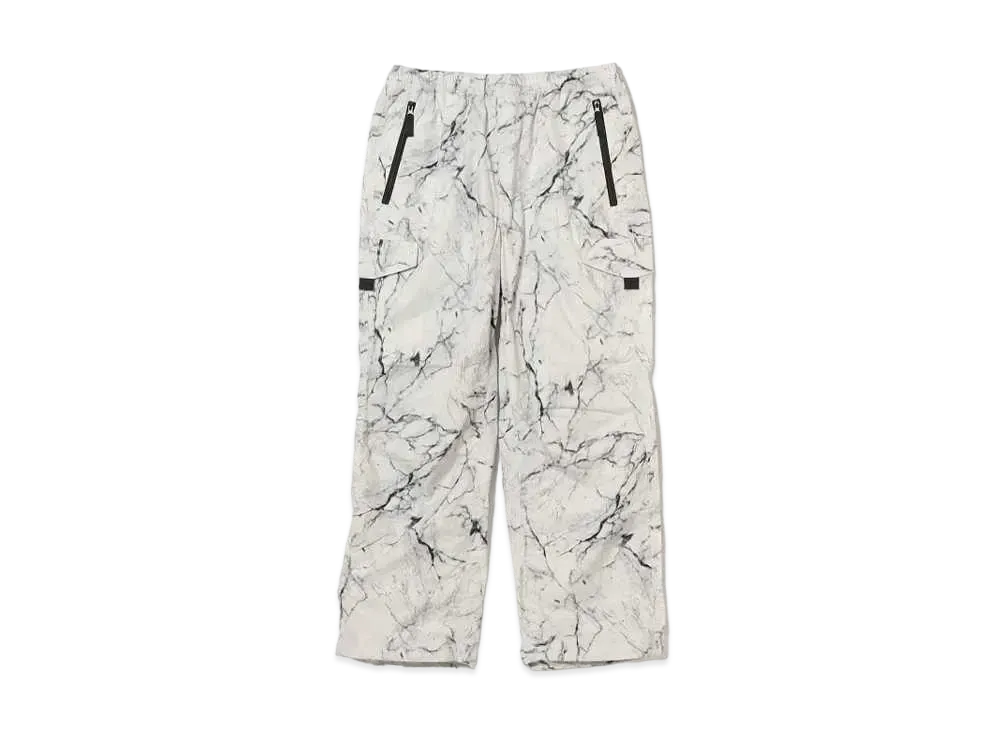 BEAMS Water Repellent Allover Print Snow Overpants "White"