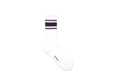 WACKO MARIA Logo Jacquard Socks "Purple"