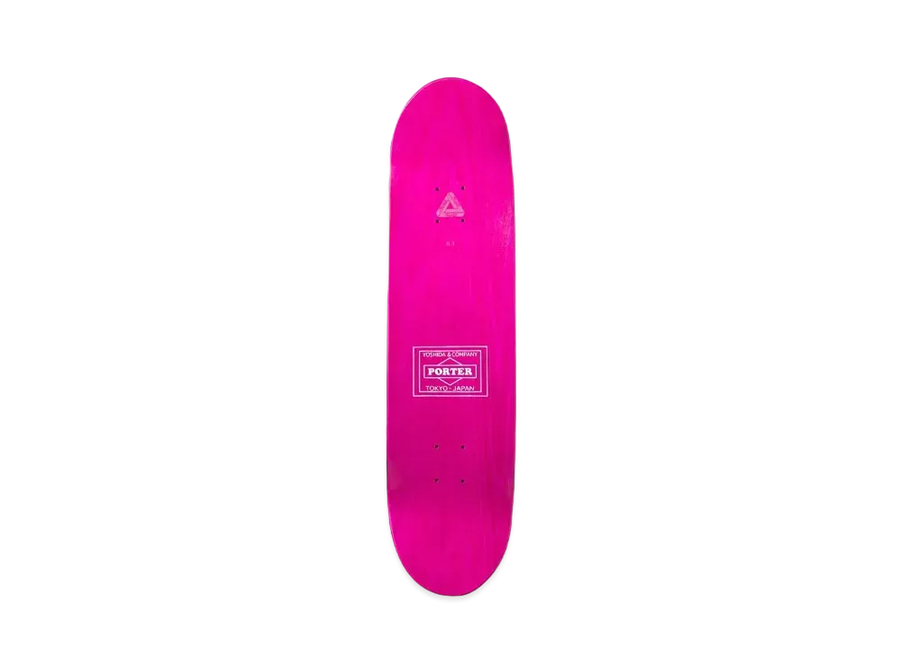 PALACE x PORTER YOSHIDA Skateboard Deck "Black/Pink"