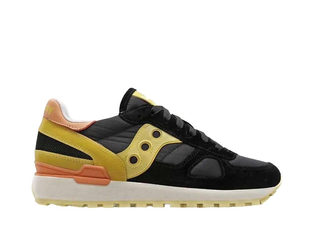 サッカニー ウィメンズ シャドウ オリジナル "ブラック/イエロー"