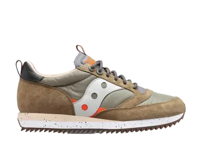 サッカニー ジャズ81 ピークプレミアム "カーキ/ブリティッシュカーキ/ホワイト/オレンジ"