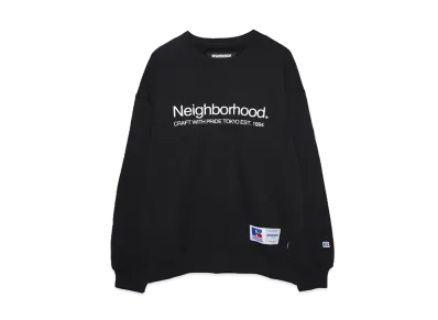 NEIGHBORHOOD x Russell Athletic . Sweat Shirt LS "Black"
