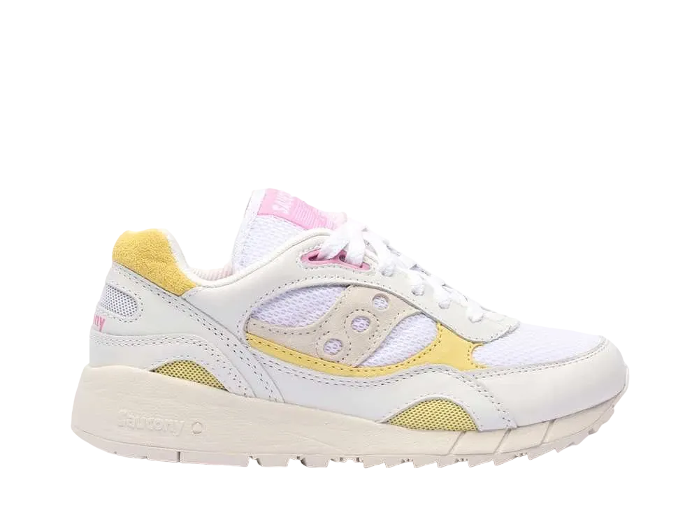 サッカニー ウィメンズ シャドウ6000 "ホワイト/イエロー/ピンク"