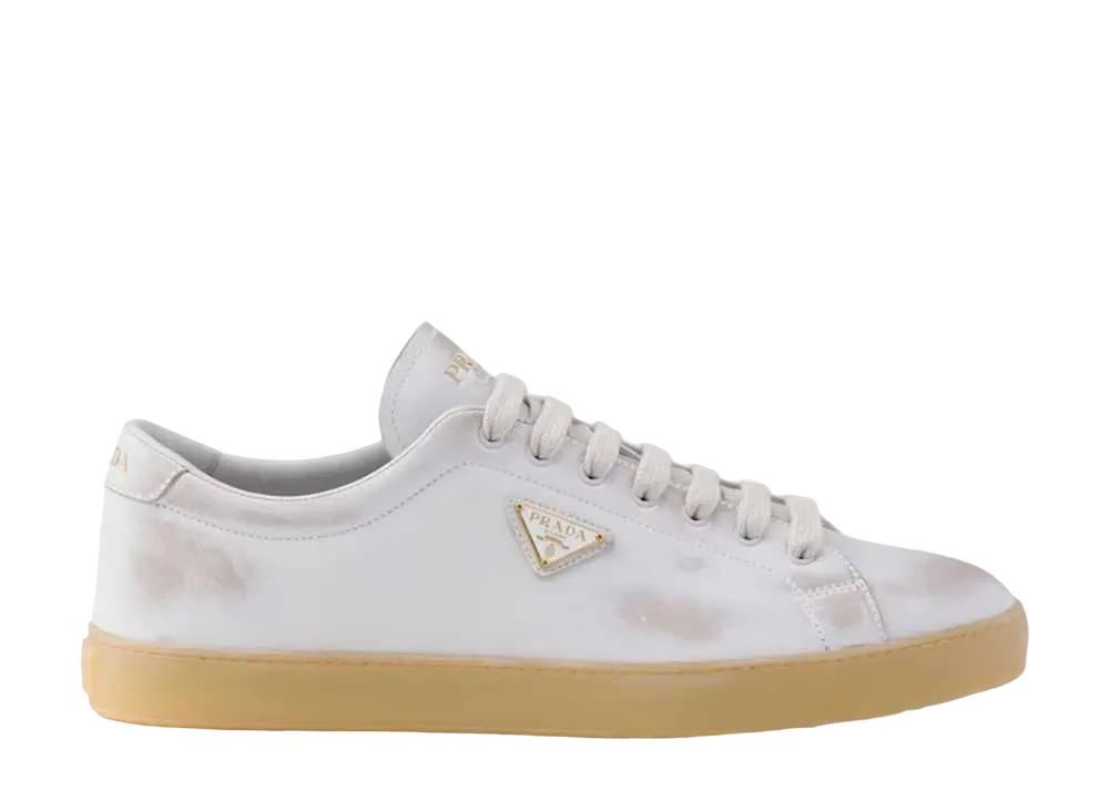 PRADA Leather Sneakers "White"