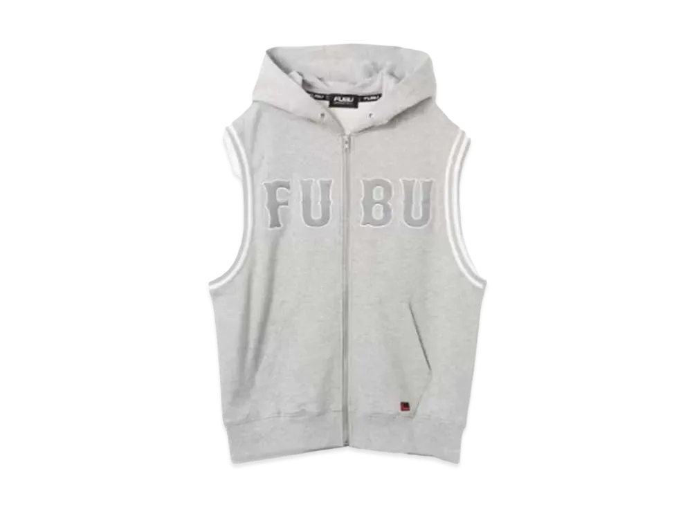 atmos pink x FUBU Atch Logo Sweat Vest "Gray"