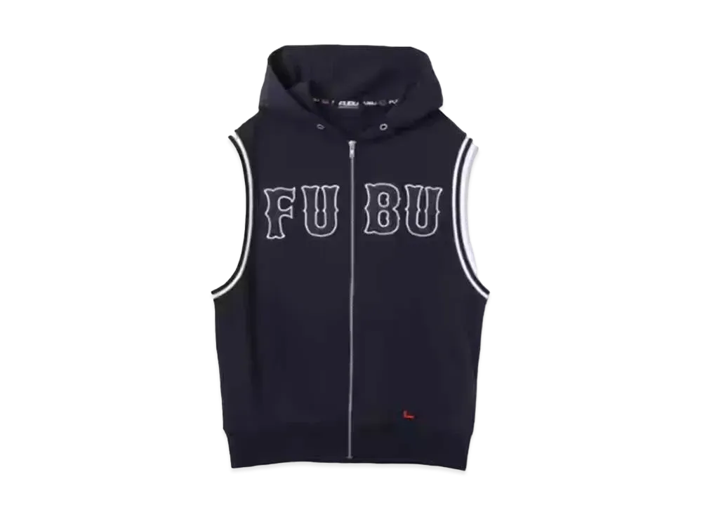 atmos pink x FUBU Atch Logo Sweat Vest "Black"