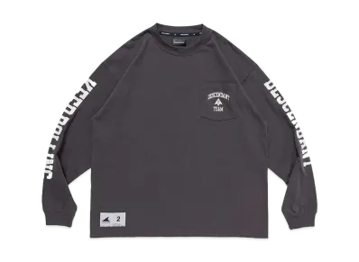 DESCENDANT Team Organic Cotton Crop LS "Charcoal"