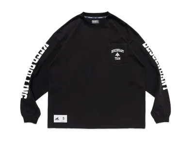 DESCENDANT Team Organic Cotton Crop LS "Black"