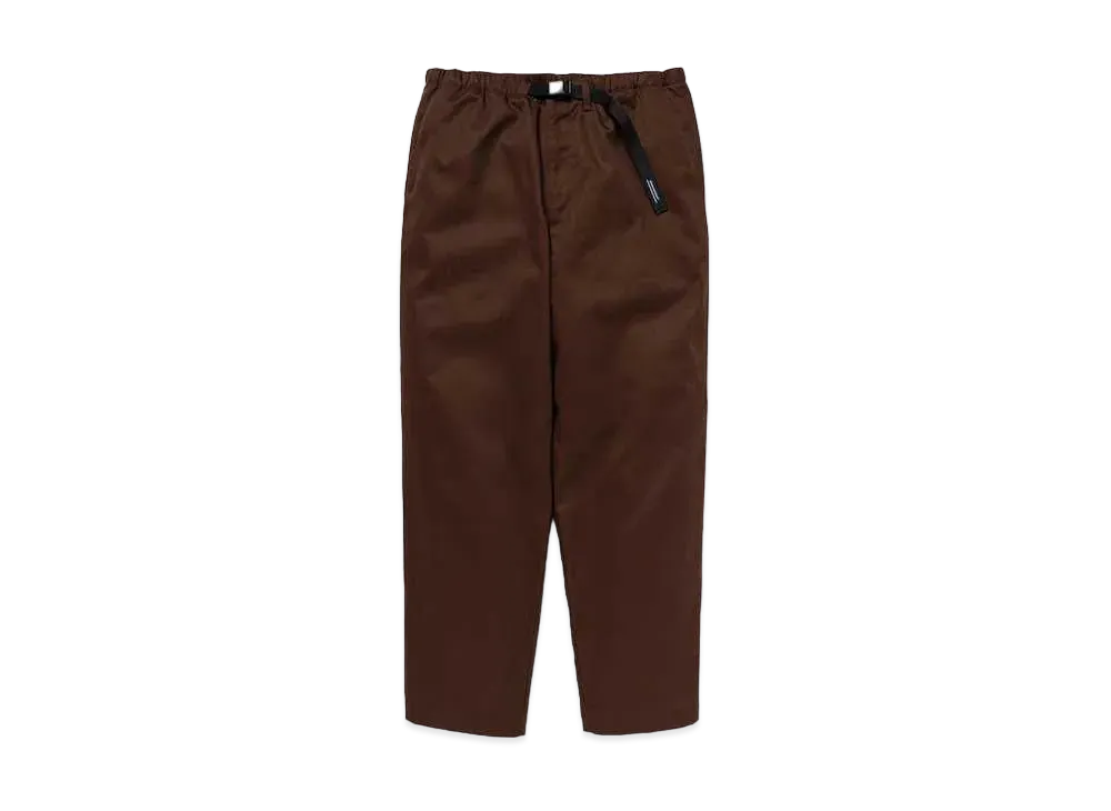 DESCENDANT Clasp Webbing Trousers "Brown"