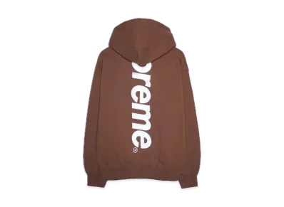Supreme Satin Applique Hooded Sweatshirt "Brown" (24FW)