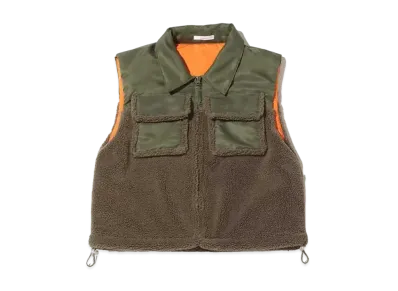 atmos pink Docking Boa Vest "Khaki"
