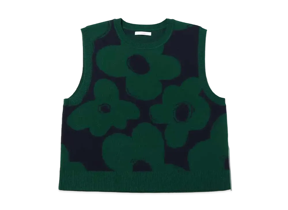 atmos pink Flower Knit Vest "Green"