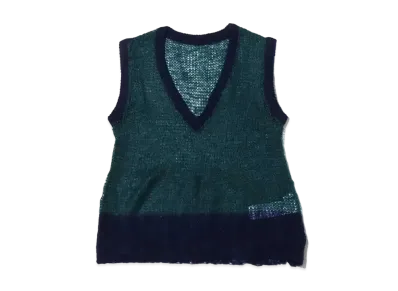 atmos pink Mohair Fuu Scatia Mini Vest "Green"