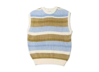 atmos pink High Shock Border Vest "Blue"