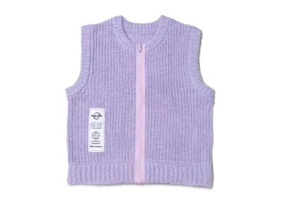 atmos pink Zip-Up Knit Vest "Purple"