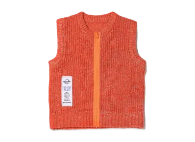 atmos pink Zip-Up Knit Vest "Orange"