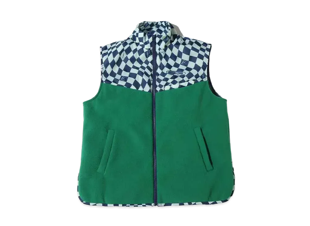 atmos pink Different Material Docking Vest "Green"