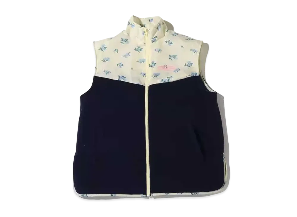 atmos pink Different Material Docking Vest "Navy"