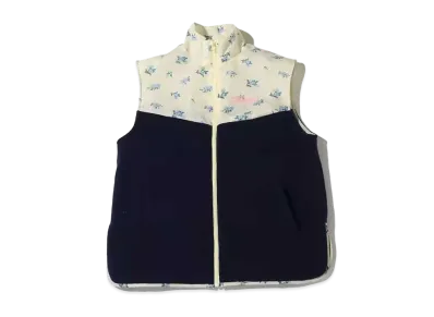 atmos pink Different Material Docking Vest "Navy"