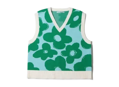 atmos pink Hanagara Knit Vest "Blue"