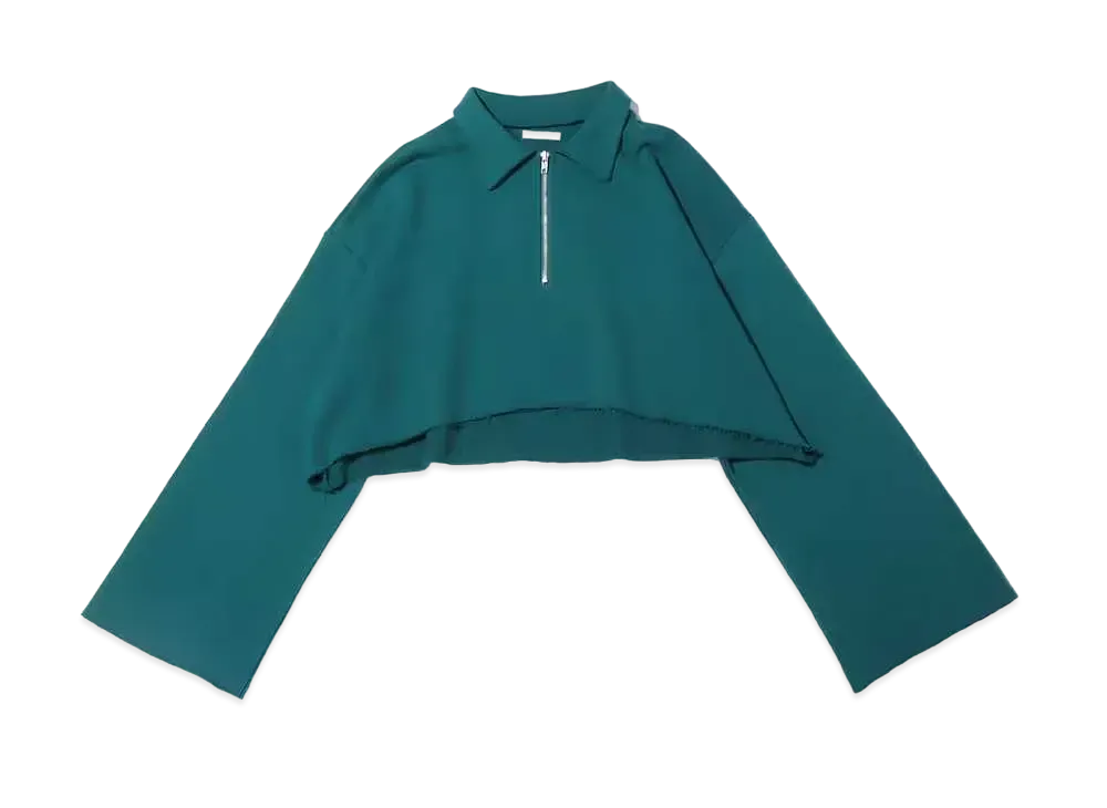 atmos pink Short Length Half Zip Tops "Green"