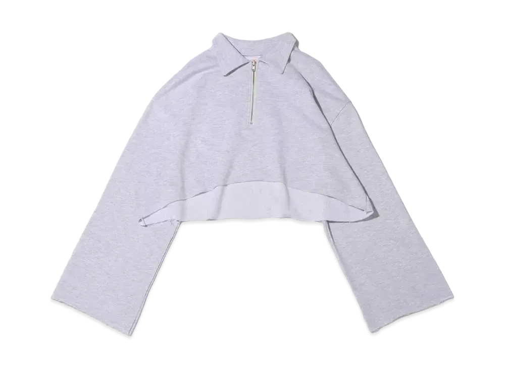 atmos pink Short Length Half Zip Tops "Gray"