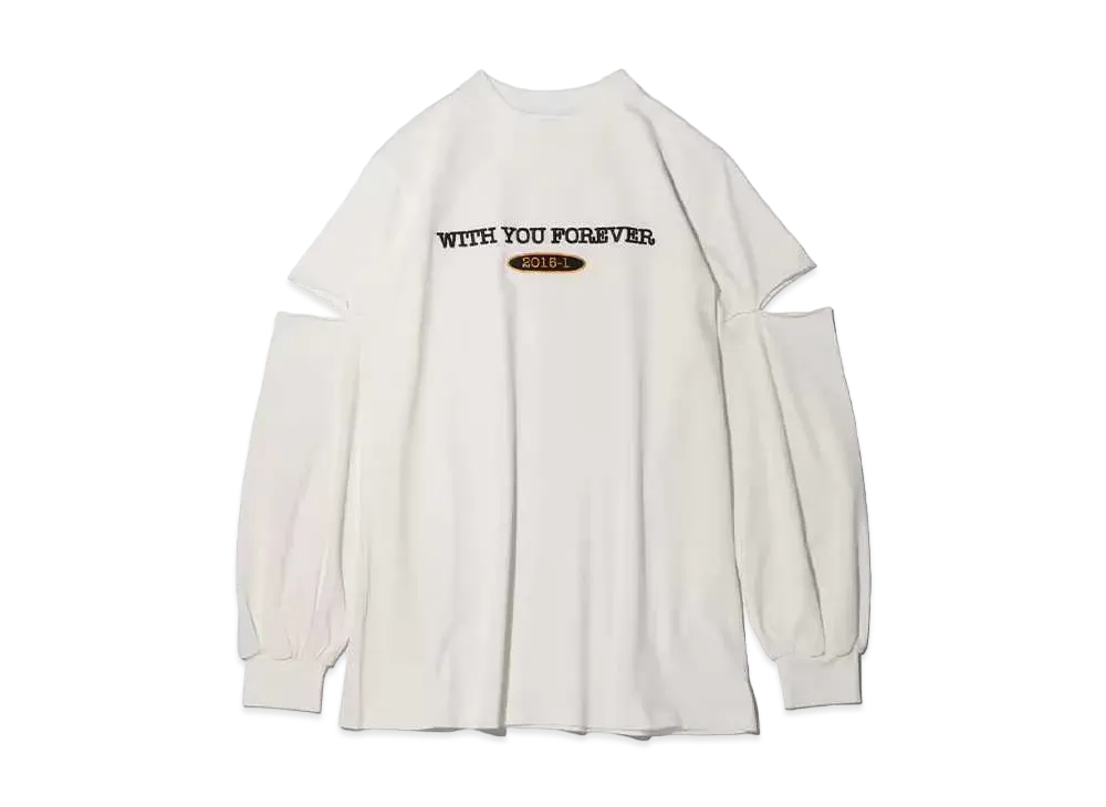 atmos pink x Akane Logo Cutting Longie "White"