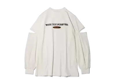 atmos pink x Akane Logo Cutting Longie "White"