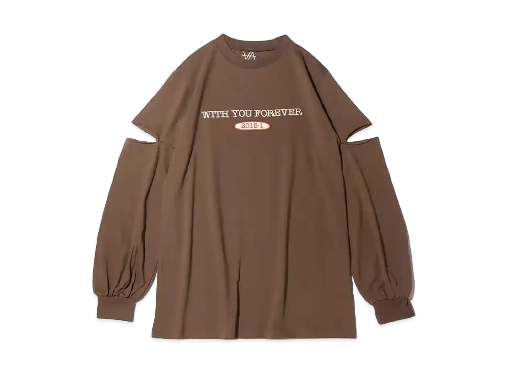 atmos pink x Akane Logo Cutting Longie "Brown"