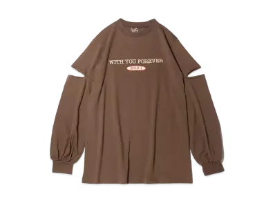 atmos pink x Akane Logo Cutting Longie "Brown"