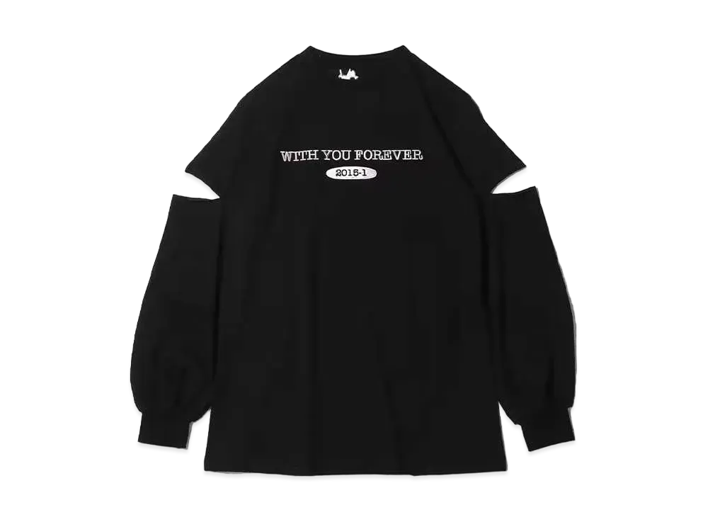 atmos pink x Akane Logo Cutting Longie "Black"