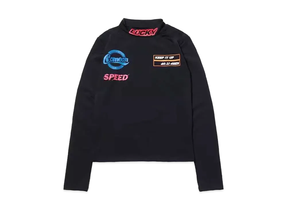 atmos pink Turtle Tight Tops "Black"