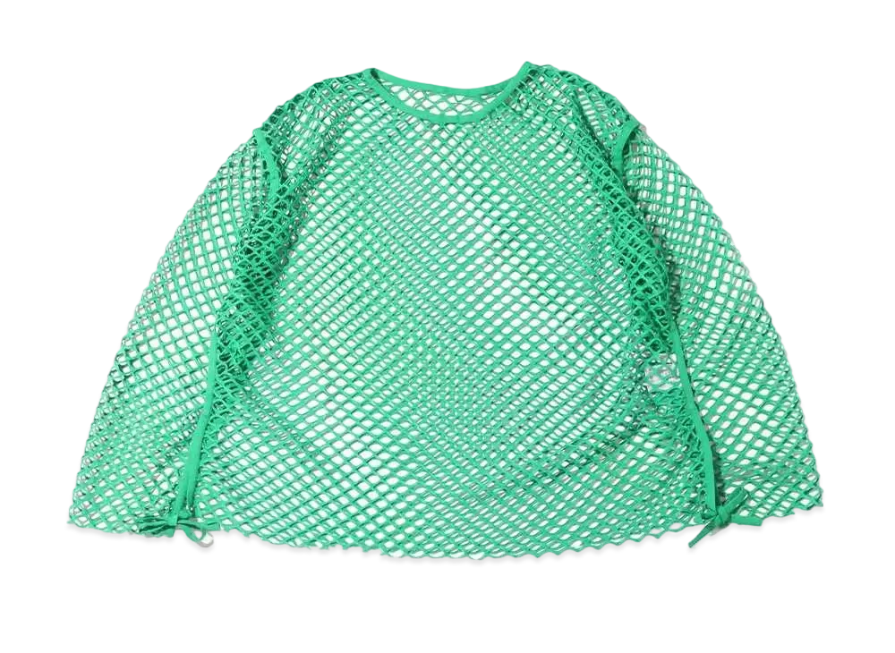 atmos pink Nagasode Mesh Tops "Green"