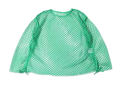 atmos pink Nagasode Mesh Tops "Green"